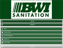 Tablet Screenshot of bwisanitation.com
